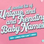 Unique and Trending baby Names Pinterest Pins